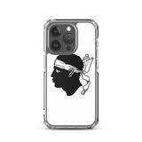 Coque iphone drapeau corse souple antichoc transparente
