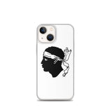 Coque iphone drapeau corse souple antichoc transparente