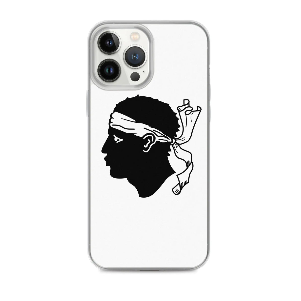 Coque iphone drapeau corse souple antichoc transparente