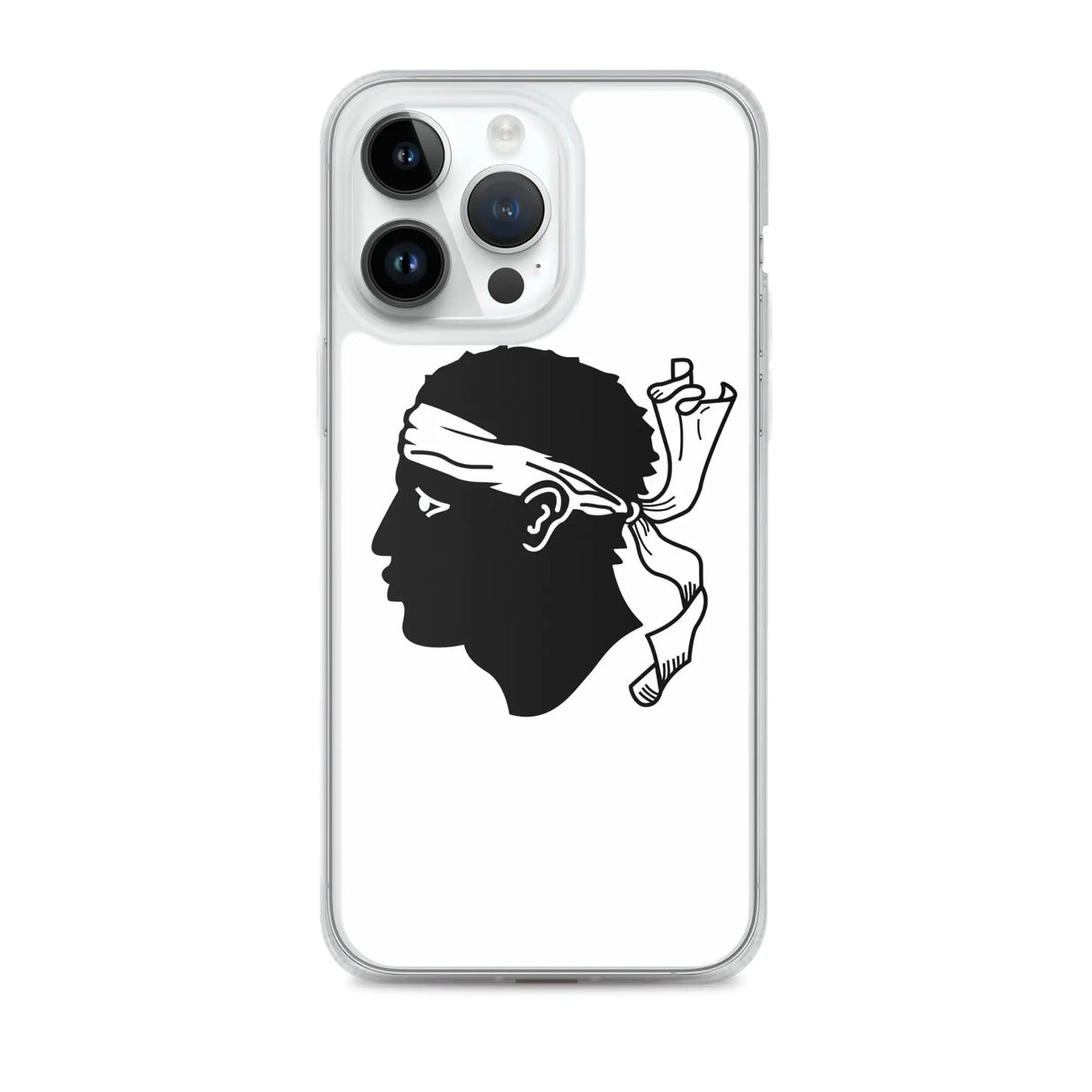 Coque iphone drapeau corse souple antichoc transparente