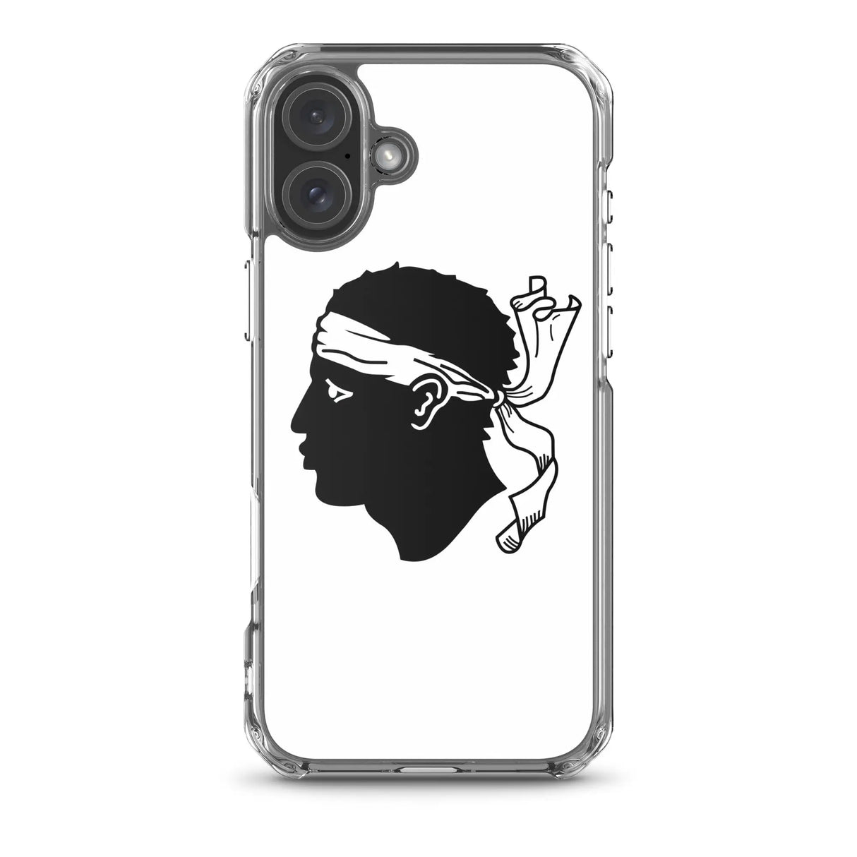 Coque iphone drapeau corse souple antichoc transparente