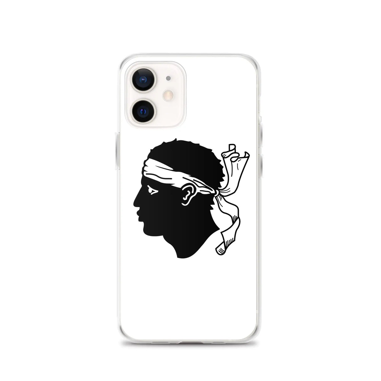 Coque iphone drapeau corse souple antichoc transparente