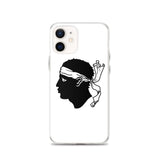 Coque iphone drapeau corse souple antichoc transparente