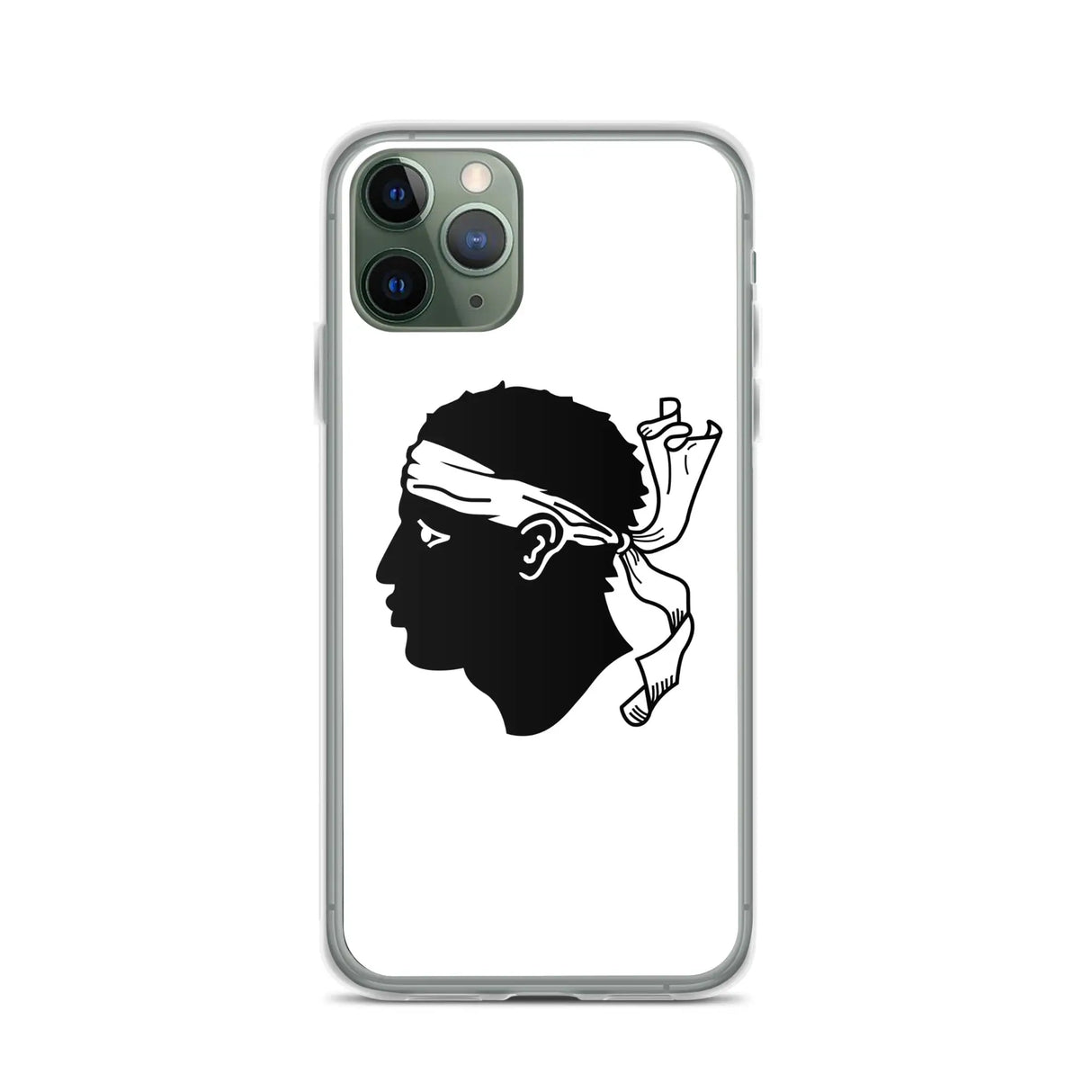 Coque iphone drapeau corse souple antichoc transparente