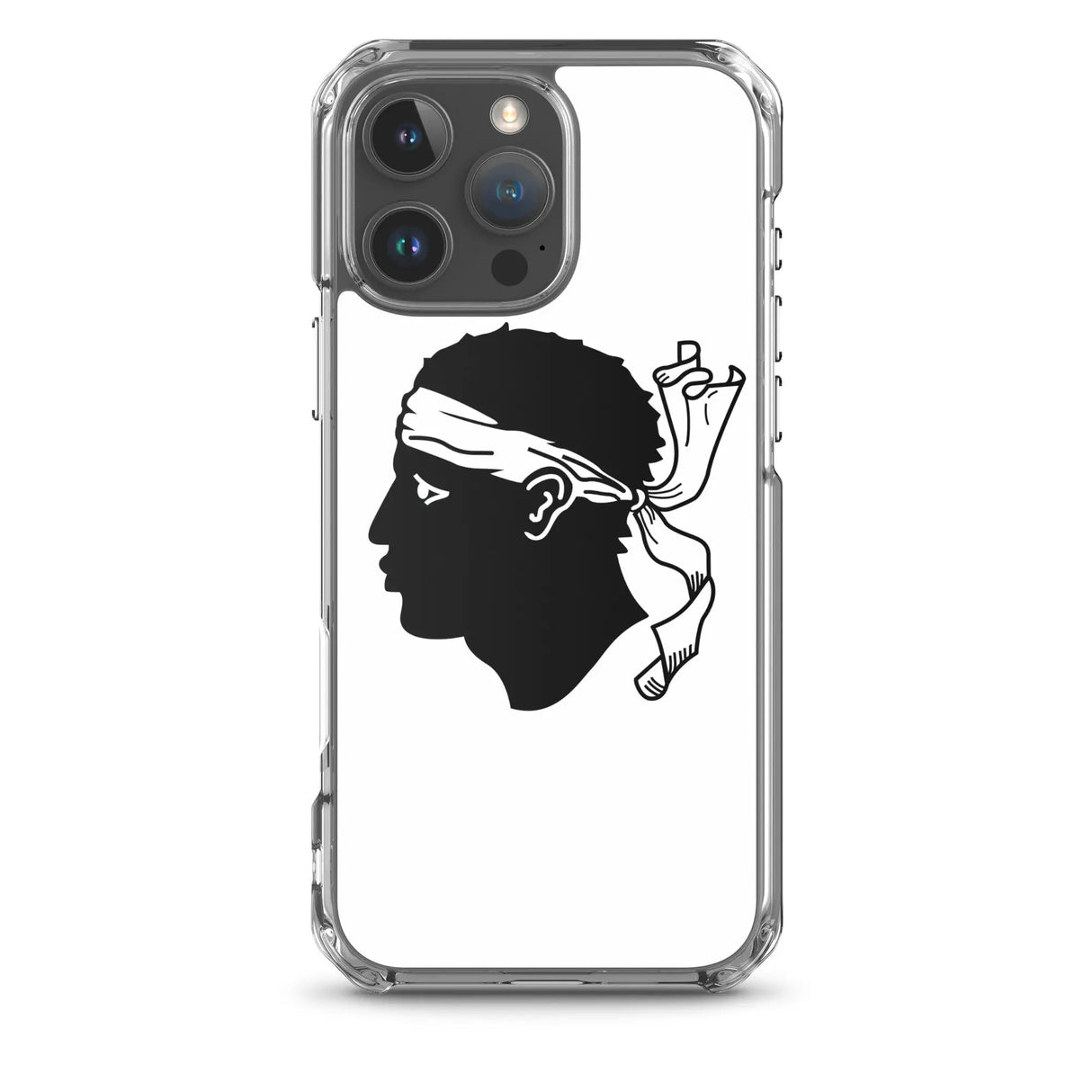 Coque iphone drapeau corse souple antichoc transparente