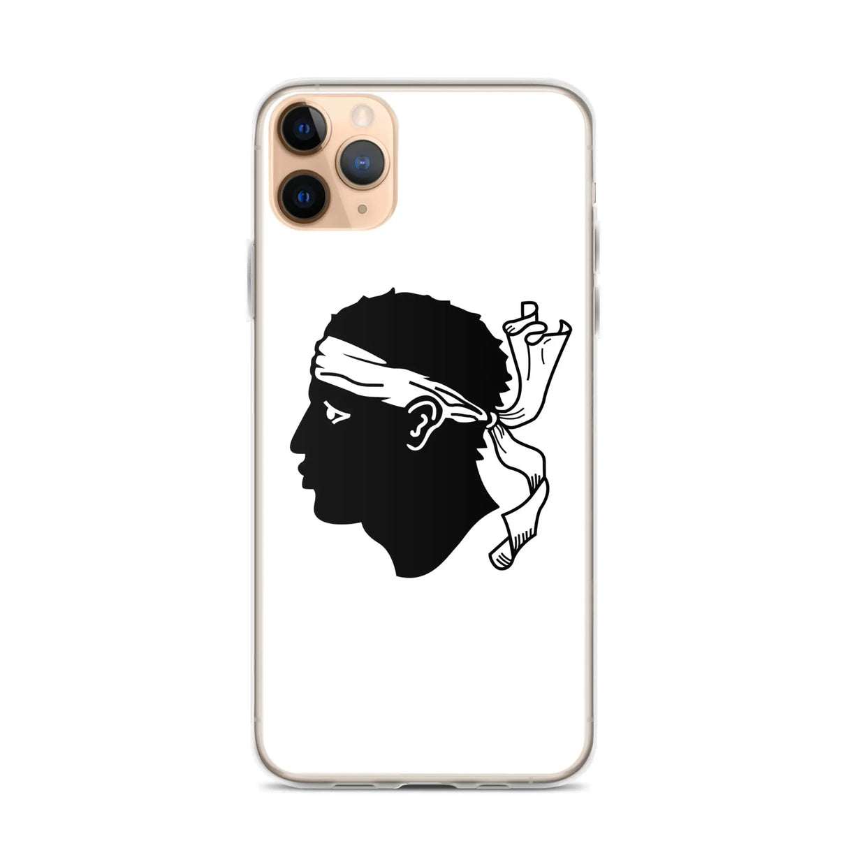 Coque iphone drapeau corse souple antichoc transparente
