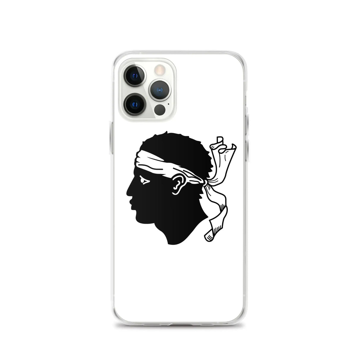 Coque iphone drapeau corse souple antichoc transparente