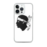 Coque iphone drapeau corse souple antichoc transparente