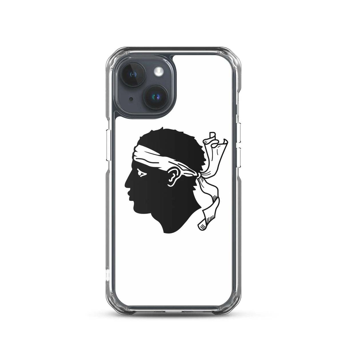 Coque iphone drapeau corse souple antichoc transparente