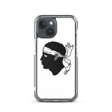 Coque iphone drapeau corse souple antichoc transparente