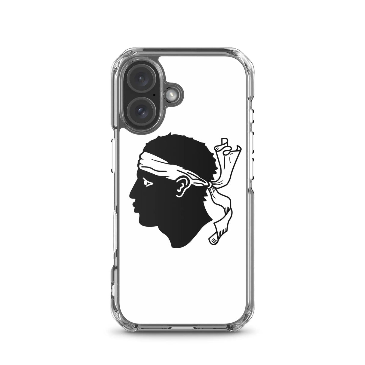 Coque iphone drapeau corse souple antichoc transparente