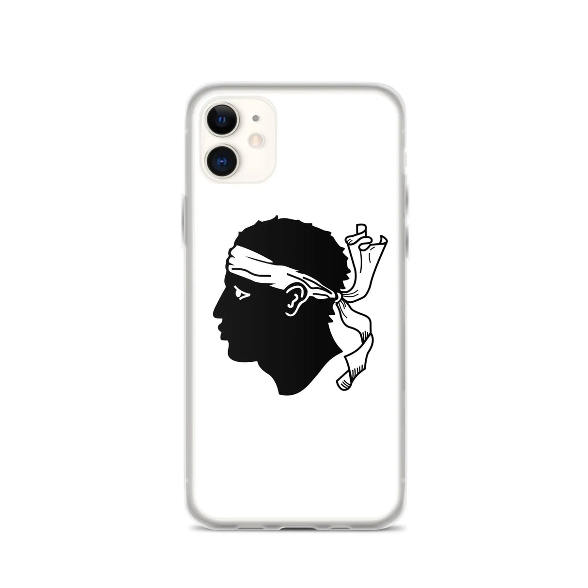 Coque iphone drapeau corse souple antichoc transparente