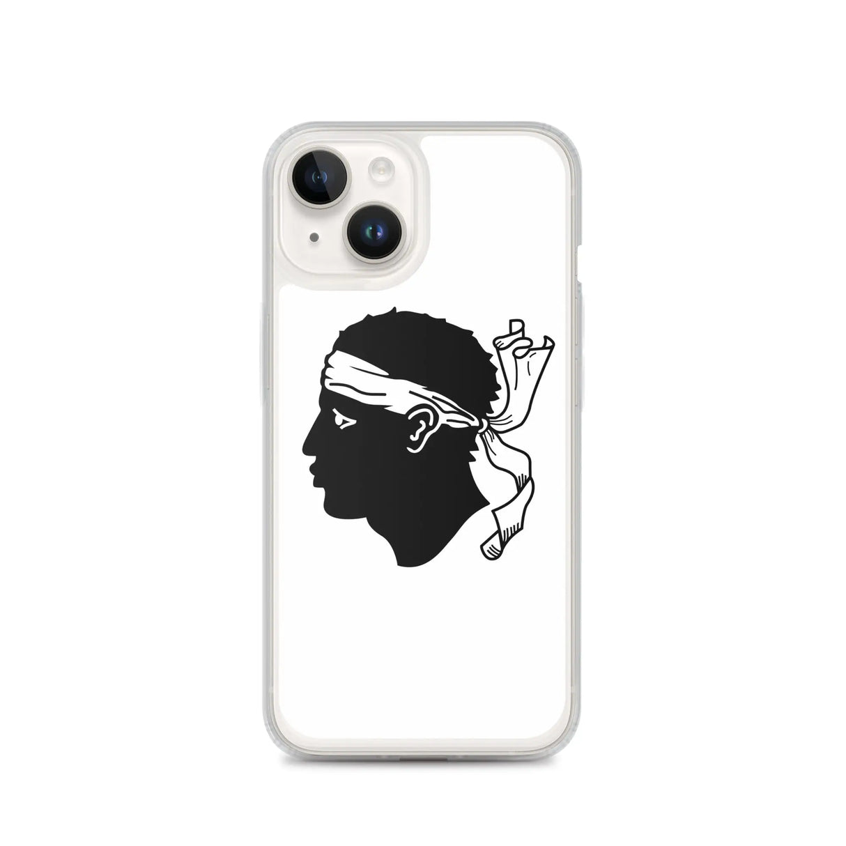 Coque iphone drapeau corse souple antichoc transparente