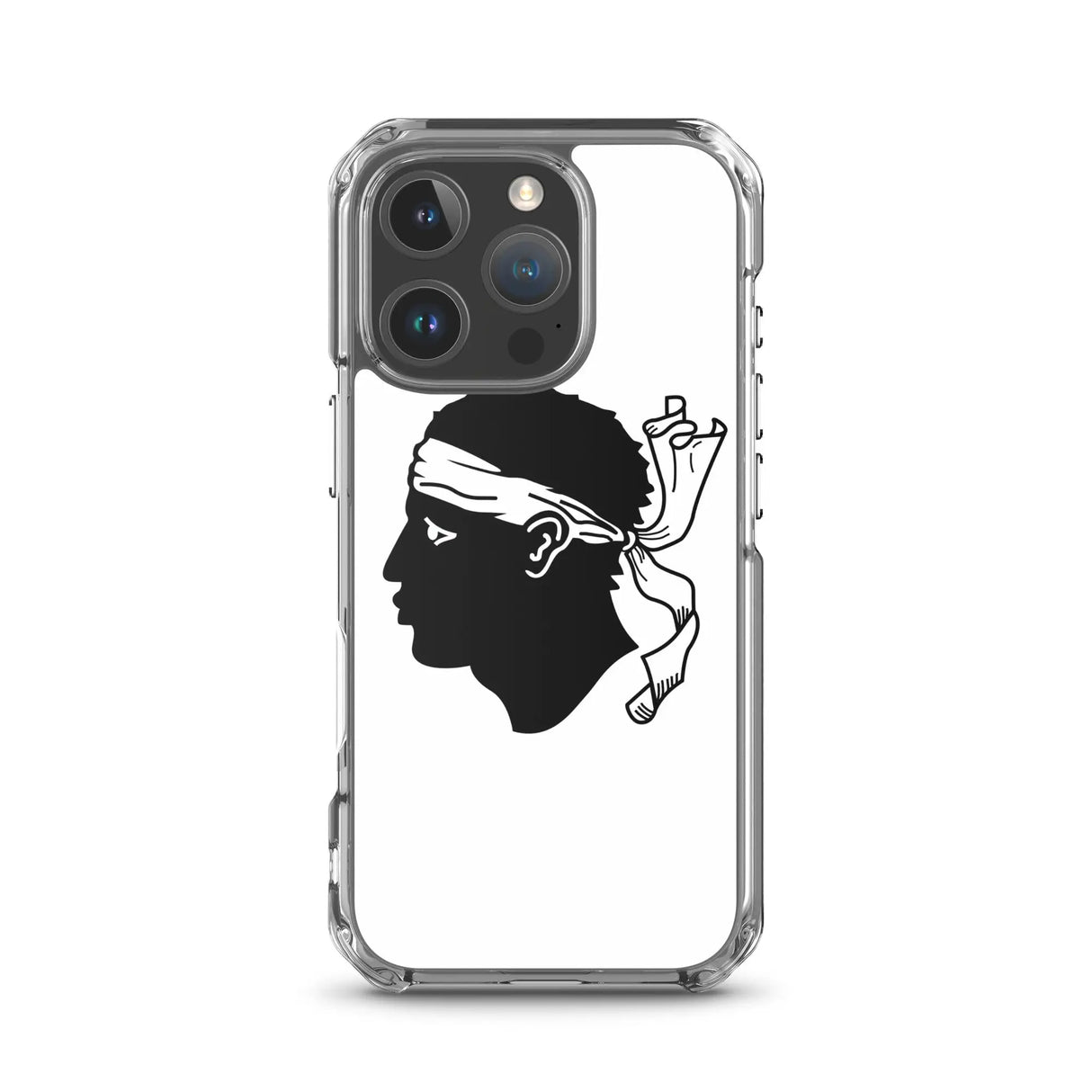 Coque iphone drapeau corse souple antichoc transparente