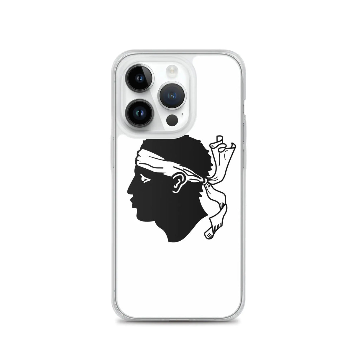 Coque iphone drapeau corse souple antichoc transparente