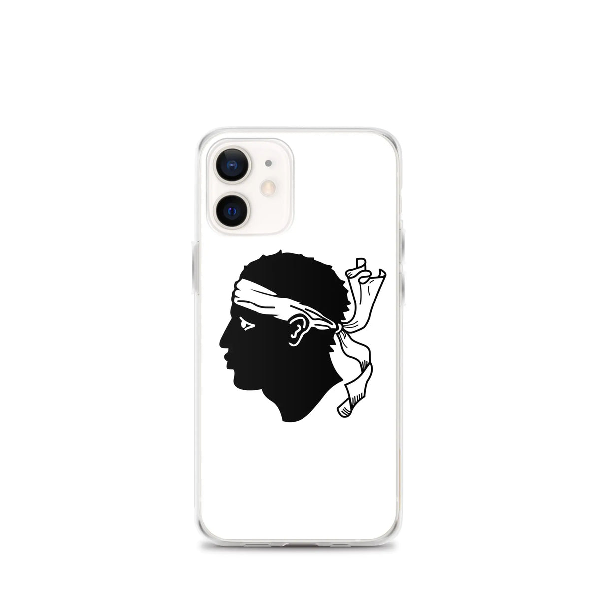 Coque iphone drapeau corse souple antichoc transparente