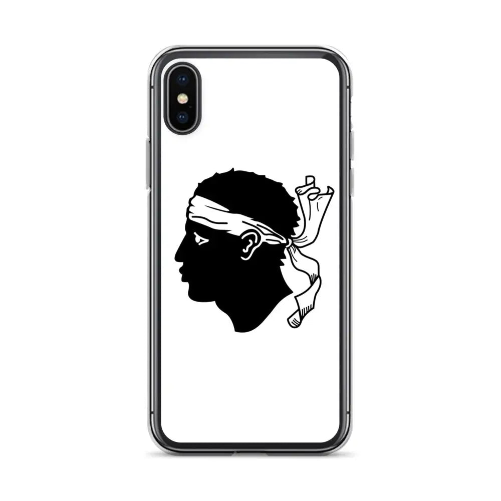 Coque iphone drapeau corse souple antichoc transparente