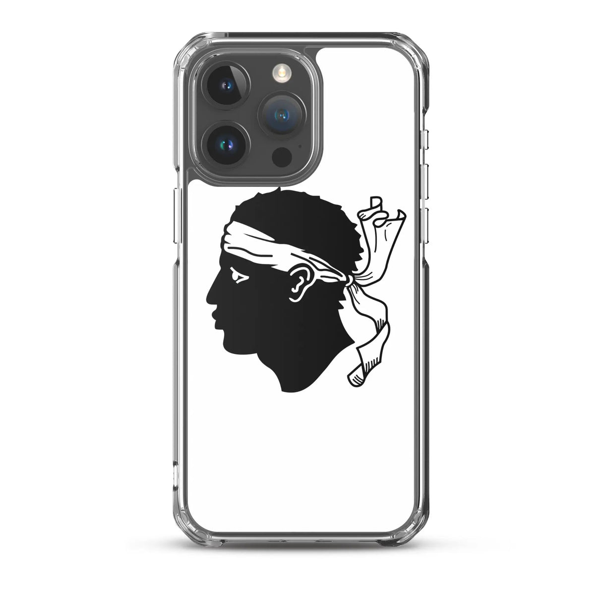 Coque iphone drapeau corse souple antichoc transparente