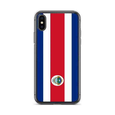 Coque iphone drapeau costa rica souple antichoc transparente