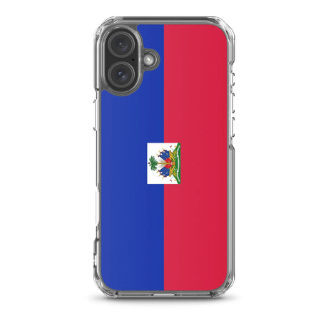 Coque iphone drapeau d’haïti souple antichoc transparente