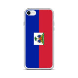 Coque iphone drapeau d’haïti souple antichoc transparente