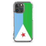 Coque iphone drapeau djibouti souple antichoc transparente
