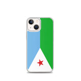 Coque iphone drapeau djibouti souple antichoc transparente