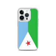 Coque iphone drapeau djibouti souple antichoc transparente
