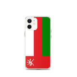 Coque iphone drapeau d’oman souple antichoc transparente