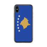Coque iphone drapeau du kosovo souple antichoc transparente