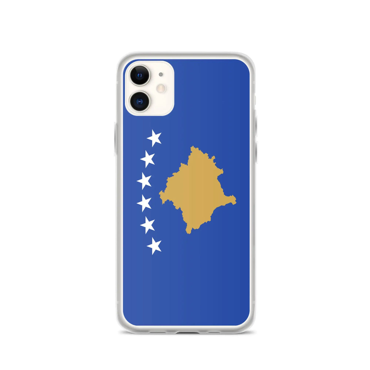 Coque iphone drapeau du kosovo souple antichoc transparente