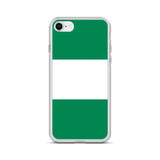Coque iphone drapeau du nigeria souple antichoc transparente