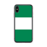Coque iphone drapeau du nigeria souple antichoc transparente