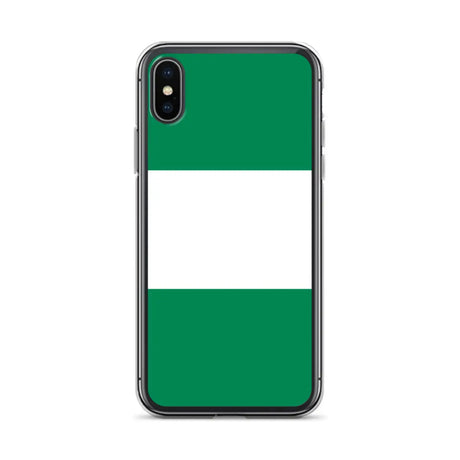 Coque iphone drapeau du nigeria souple antichoc transparente