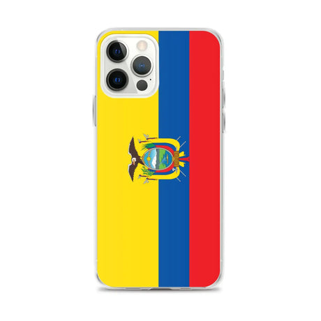 Coque iphone drapeau équateur souple antichoc transparente