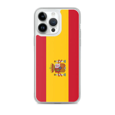 Coque iphone drapeau espagne souple antichoc transparente