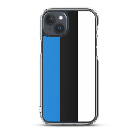 Coque iphone drapeau estonie souple transparente antichoc