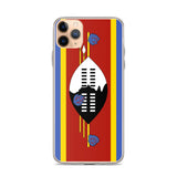 Coque iphone drapeau eswatini souple antichoc transparente