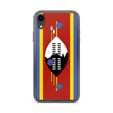 Coque iphone drapeau eswatini souple antichoc transparente