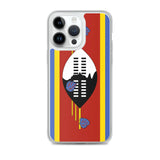 Coque iphone drapeau eswatini souple antichoc transparente