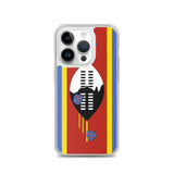 Coque iphone drapeau eswatini souple antichoc transparente