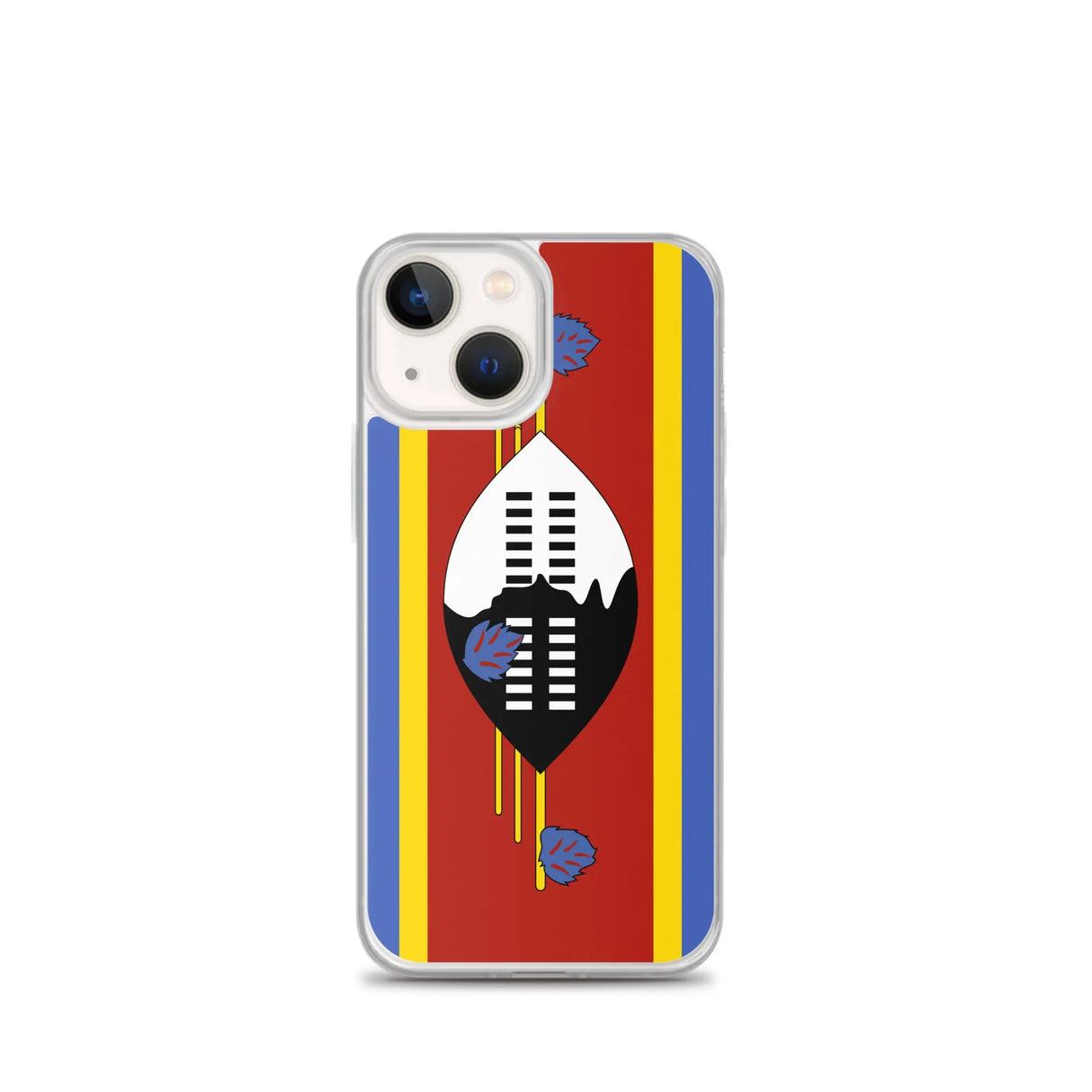 Coque iphone drapeau eswatini souple antichoc transparente