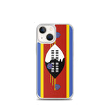 Coque iphone drapeau eswatini souple antichoc transparente