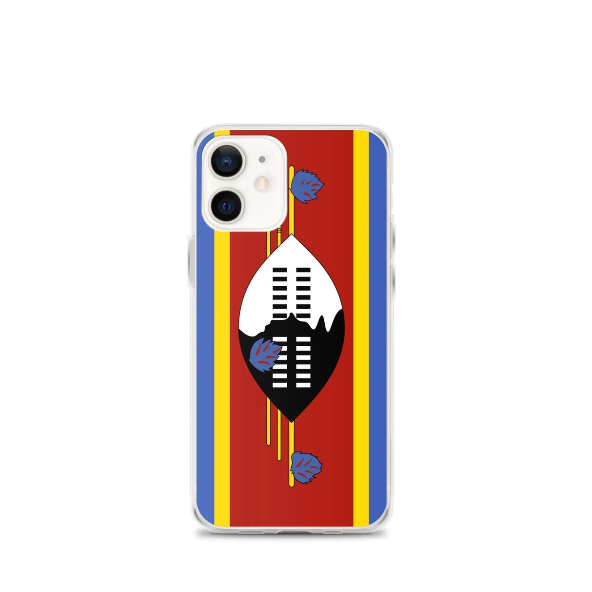 Coque iphone drapeau eswatini souple antichoc transparente