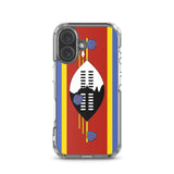 Coque iphone drapeau eswatini souple antichoc transparente