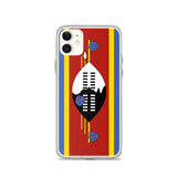Coque iphone drapeau eswatini souple antichoc transparente