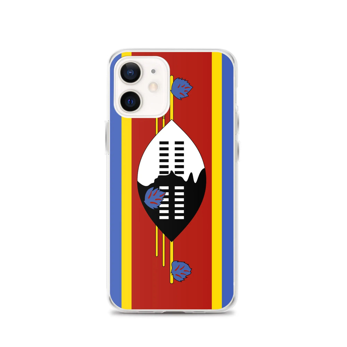 Coque iphone drapeau eswatini souple antichoc transparente