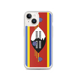 Coque iphone drapeau eswatini souple antichoc transparente
