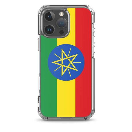 Coque iphone drapeau éthiopie souple résistante antichoc