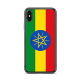 Coque iphone drapeau éthiopie souple résistante antichoc